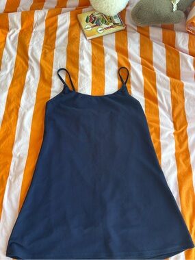 Navy Ribbed Dress from Onzie